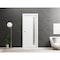 Sartodoors Slab Barn Door Panel 36 x 96in, Planum 0660 Painted White W/ Frosted Glass, Pocket Closet Sliding PLANUM0660S-BEM-3696 - alternate 4